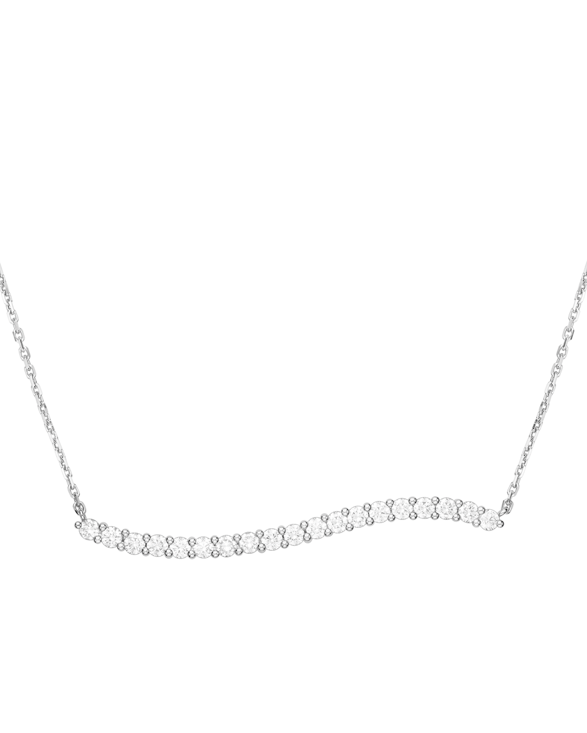 Aqua Swing Necklace, 18k white gold, diamonds - N605BC0100205 - View 2