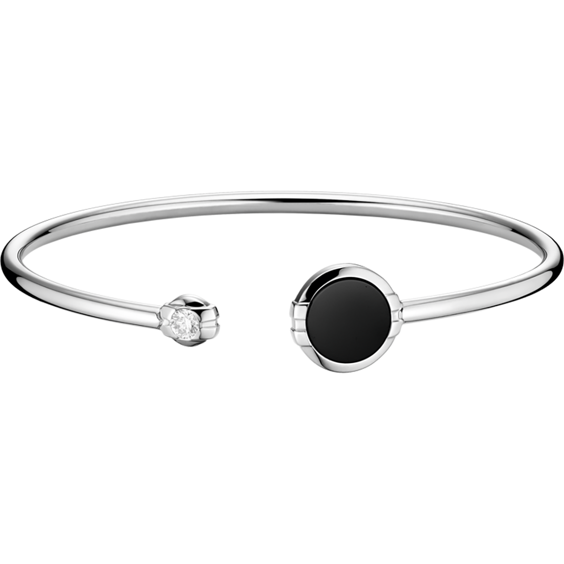 OMEGA Constellation Bracelet, 18k white gold, diamond, onyx — BA01BC040030X