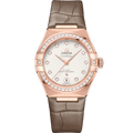 Constellation 29 mm, Sedna™ gold on leather strap - 13158292052002 - View 1