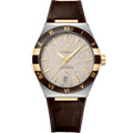 Constellation 41 mm, steel - yellow gold on leather strap - 13123412106002 - View 1