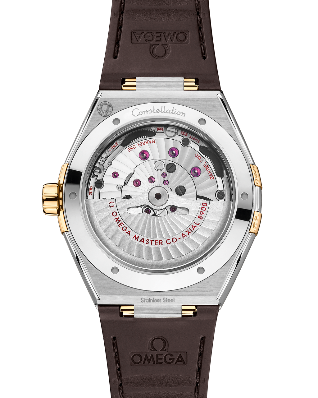 Constellation 41 mm, steel - yellow gold on leather strap - 13123412106002 - View 2