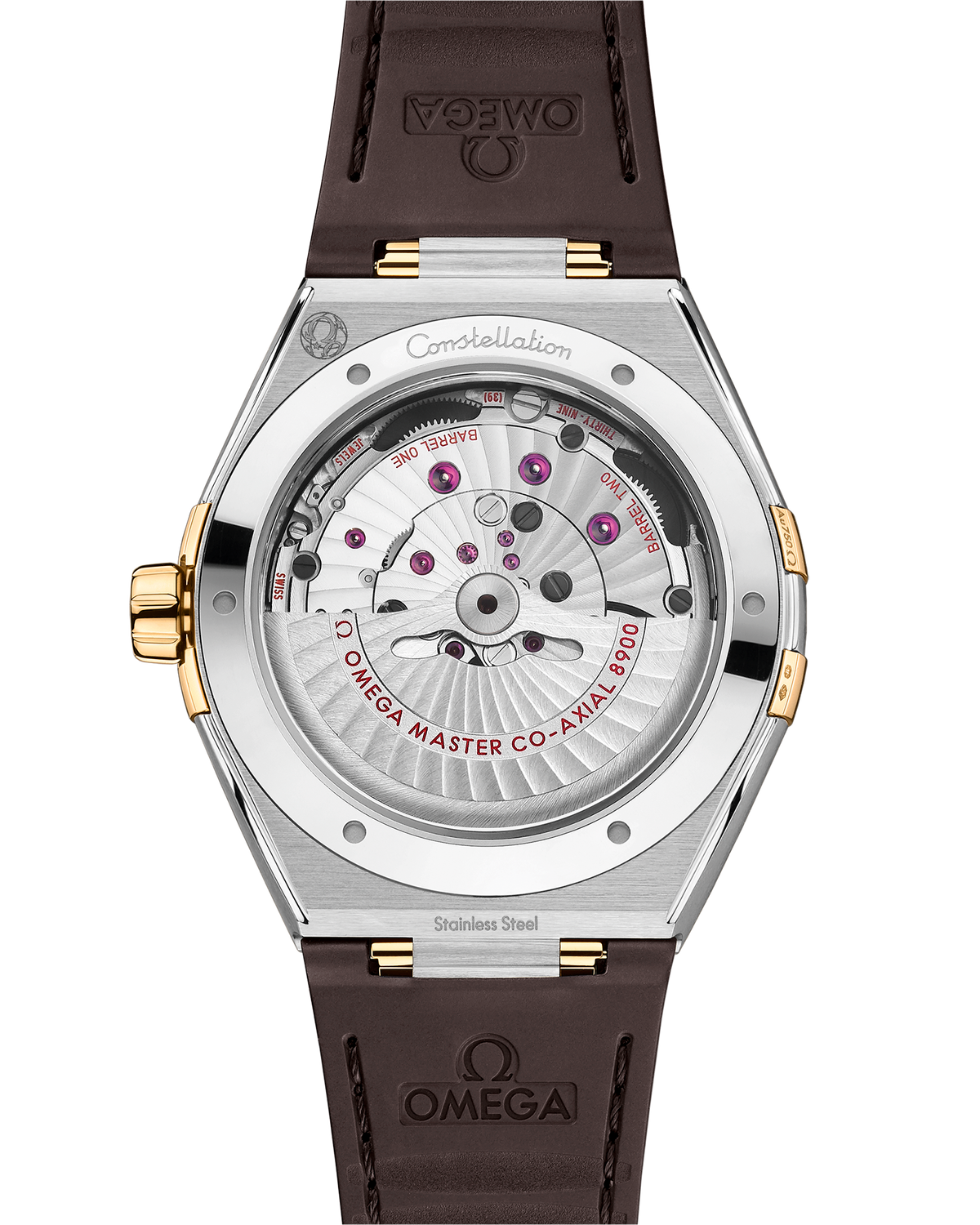 Constellation 41 mm, steel - yellow gold on leather strap - 13123412106002 - View 2