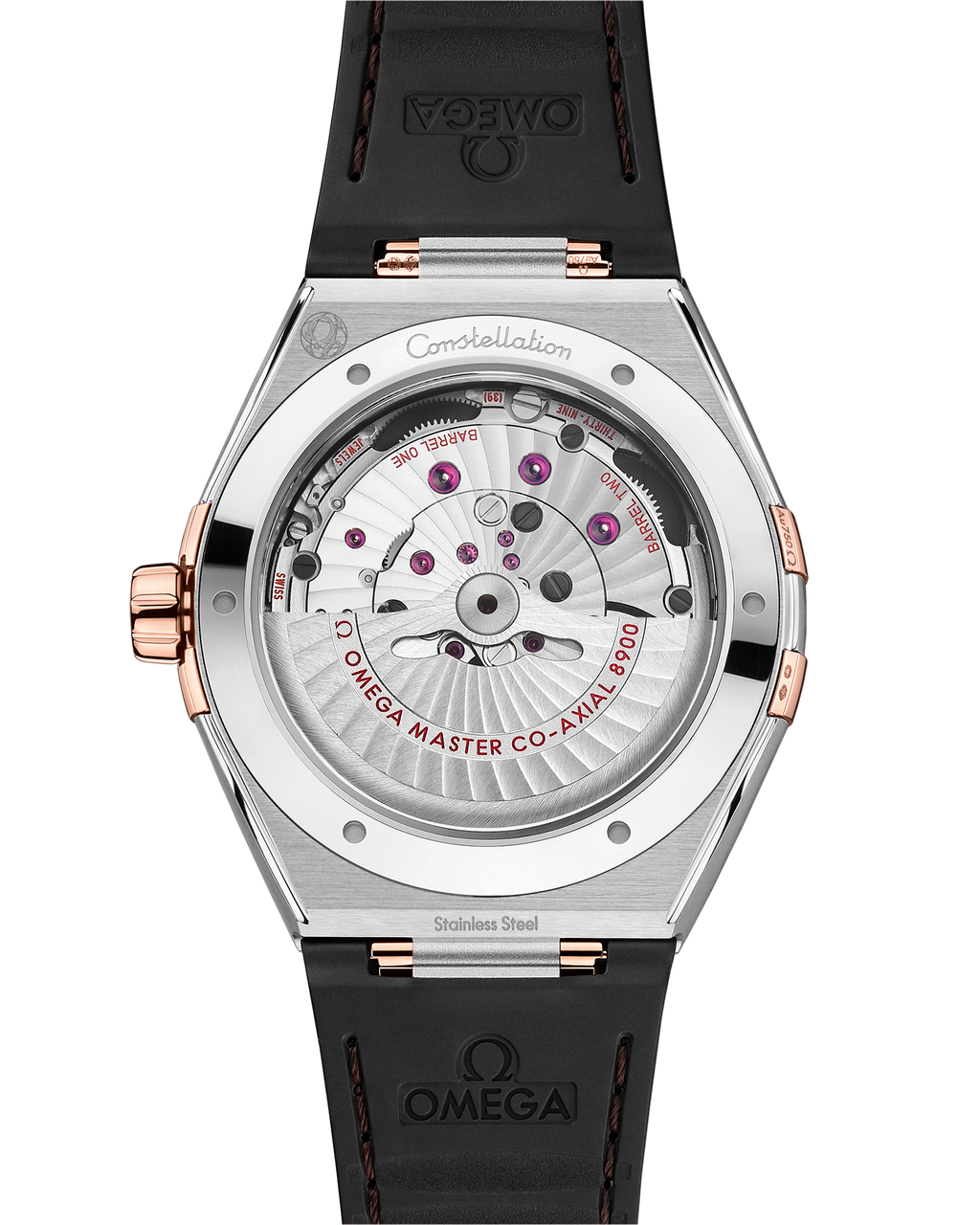 Constellation 41 mm, steel - Sedna™ gold on leather strap - 13123412111001 - View 2