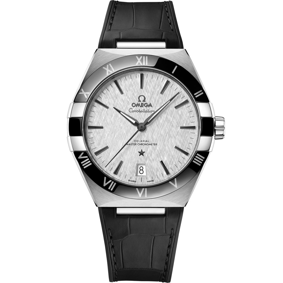 Constellation 41 mm, steel on leather strap - 13133412106001 - View 1