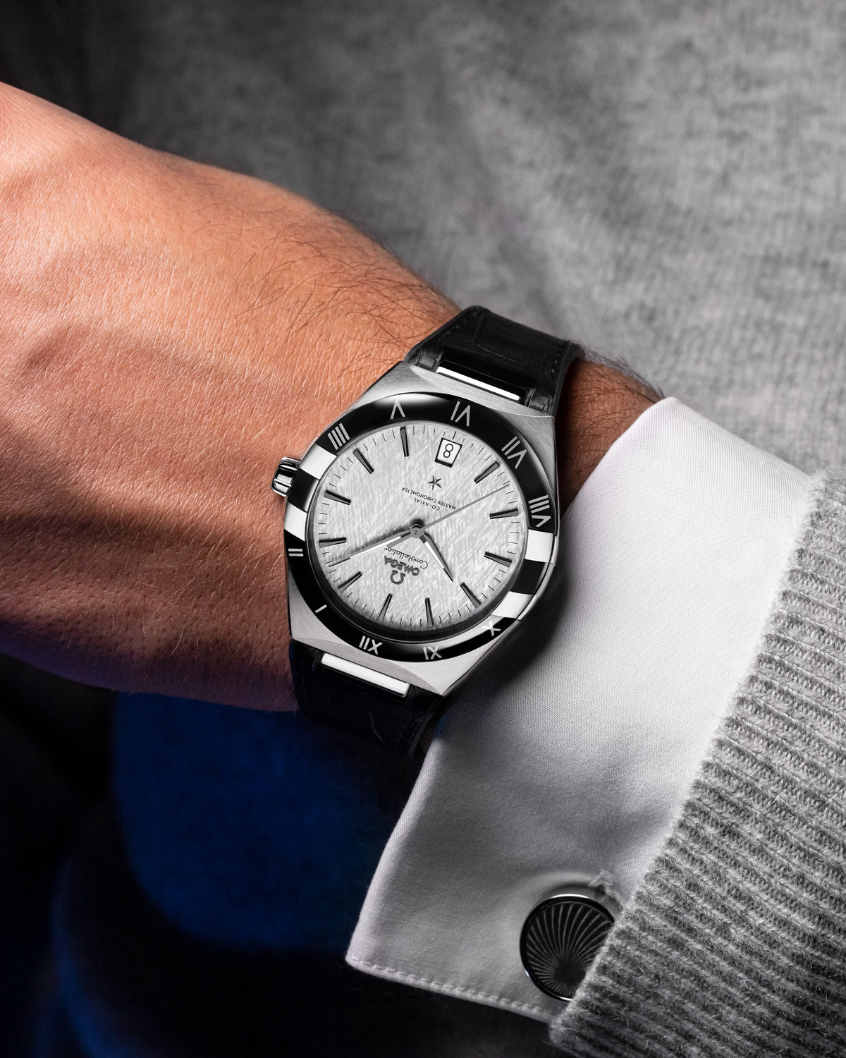 Constellation 41 mm, steel on leather strap - 13133412106001 - View 4