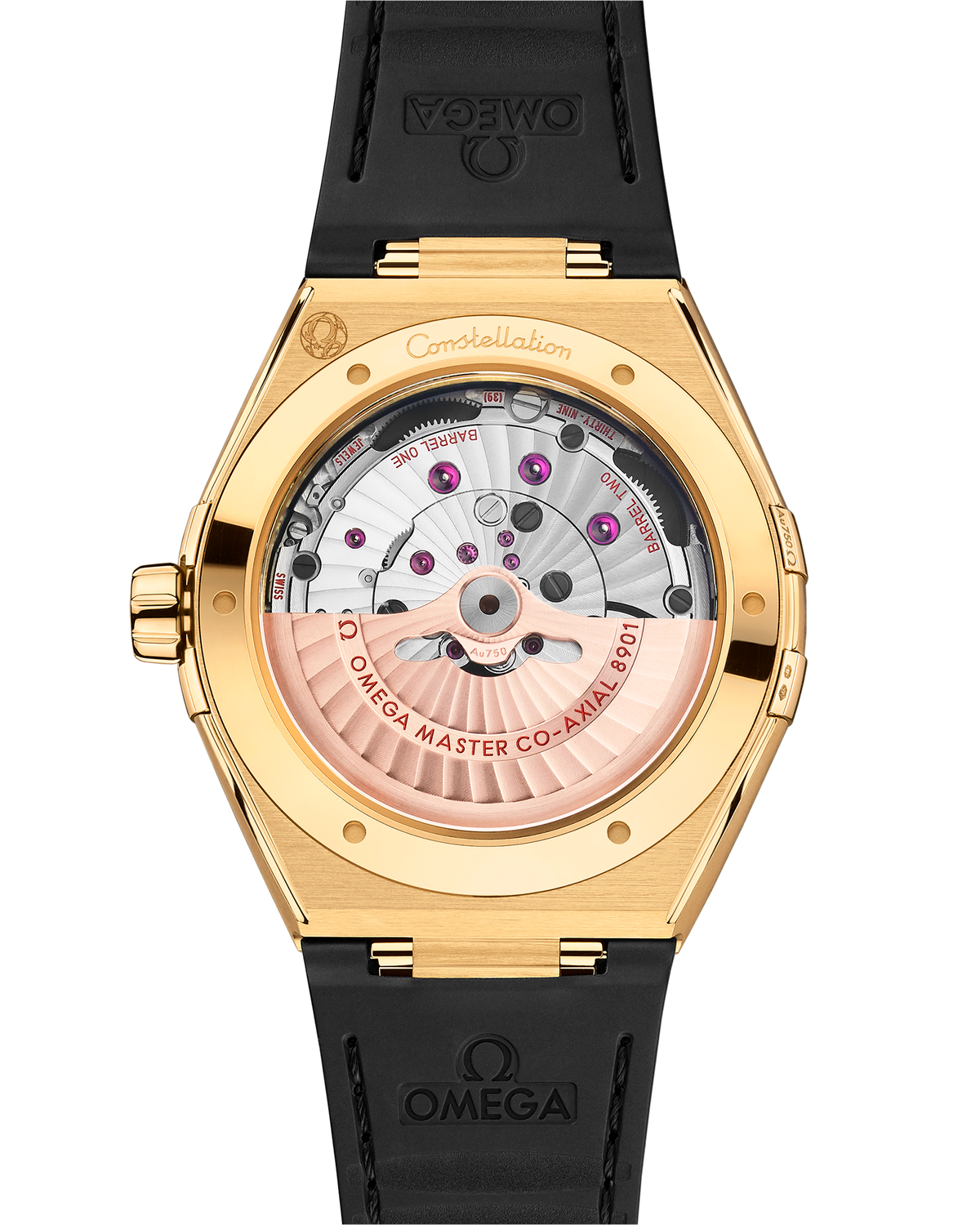 Constellation 41 mm, yellow gold on leather strap - 13163412101001 - View 2