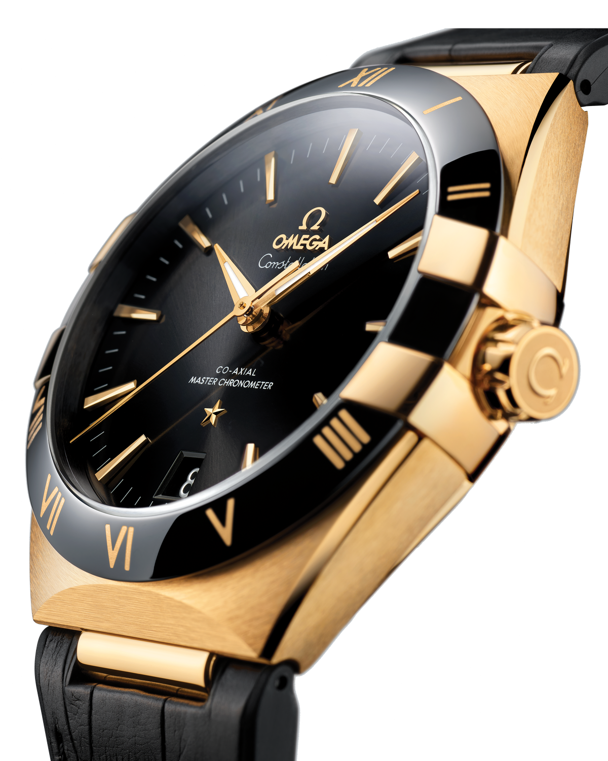 Constellation 41 mm, yellow gold on leather strap - 13163412101001 - View 3