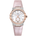Constellation 34 mm, steel - Sedna™ gold on leather strap - 13128342055001 - View 1