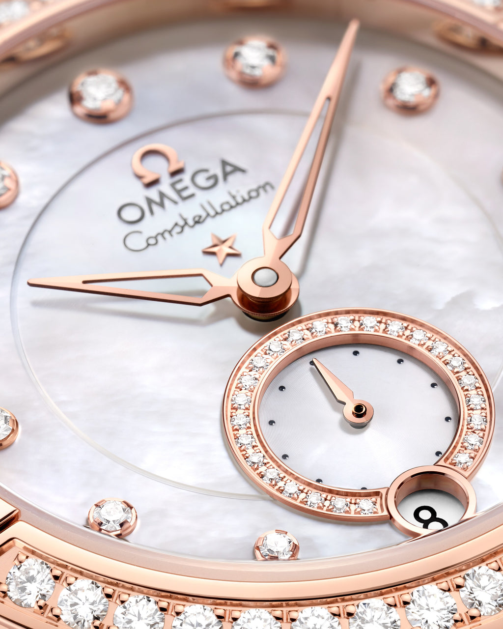 Constellation 34 mm, steel - Sedna™ gold on leather strap - 13128342055001 - View 3