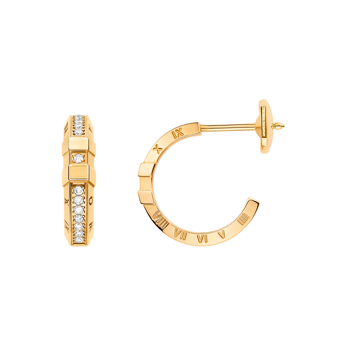 Constellation Earring, 18k yellow gold, diamonds - E56BBA0100405 - View 1