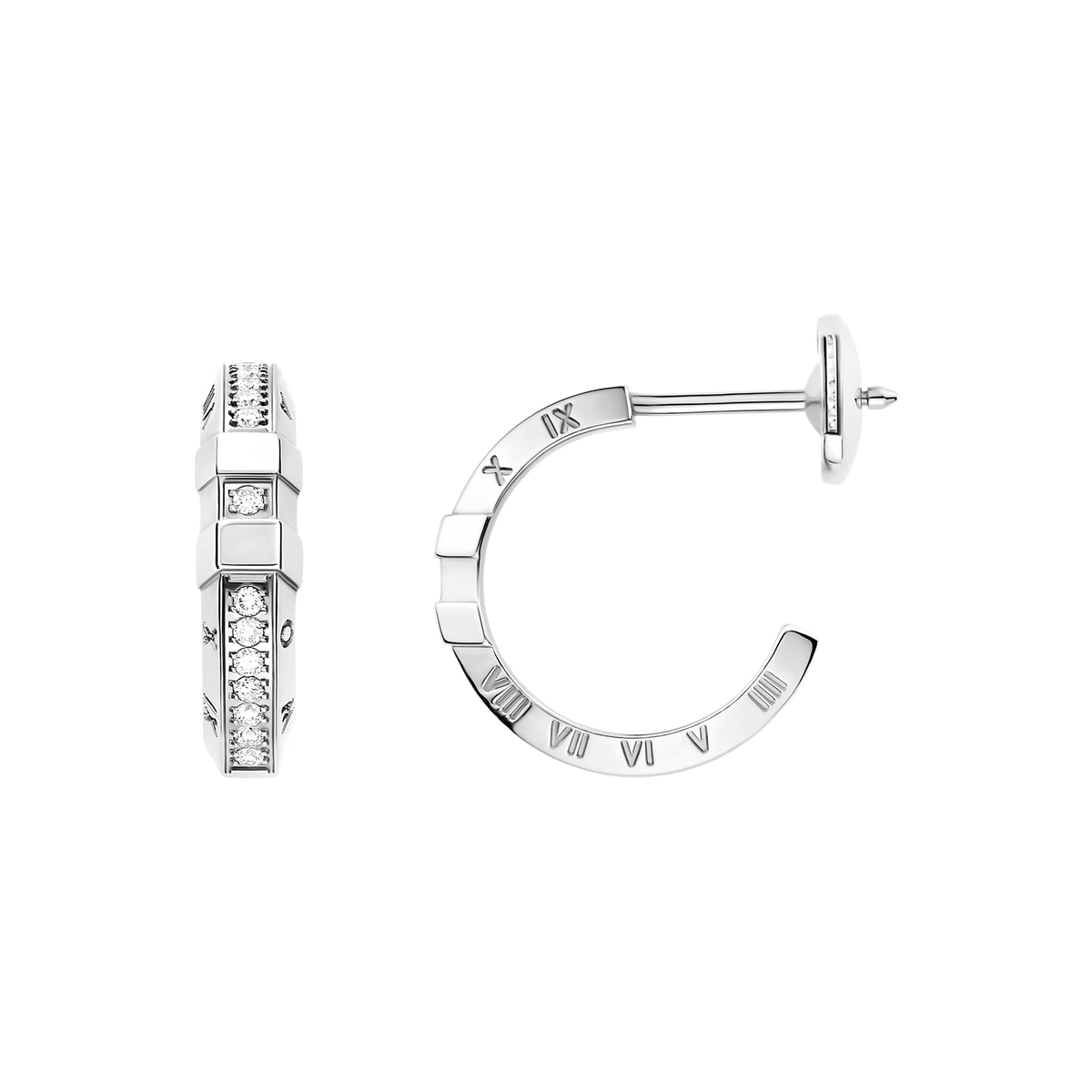 Constellation Earring, 18k white gold, diamonds - E56BCA0100405 - View 1