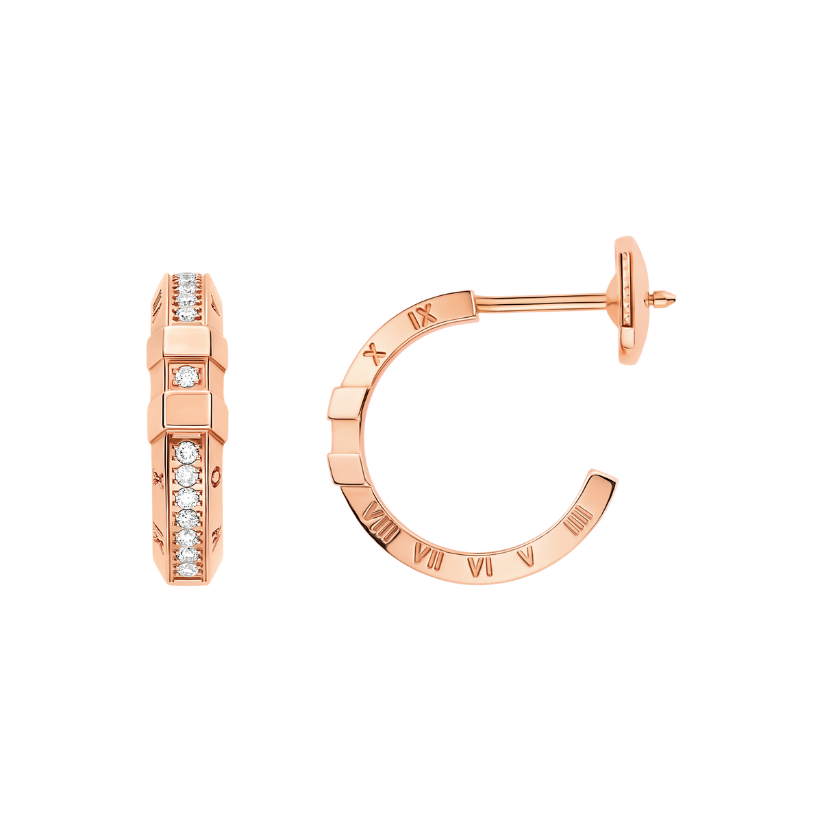 Constellation Earring, 18k red gold, diamonds - E56BGA0100405 - View 1