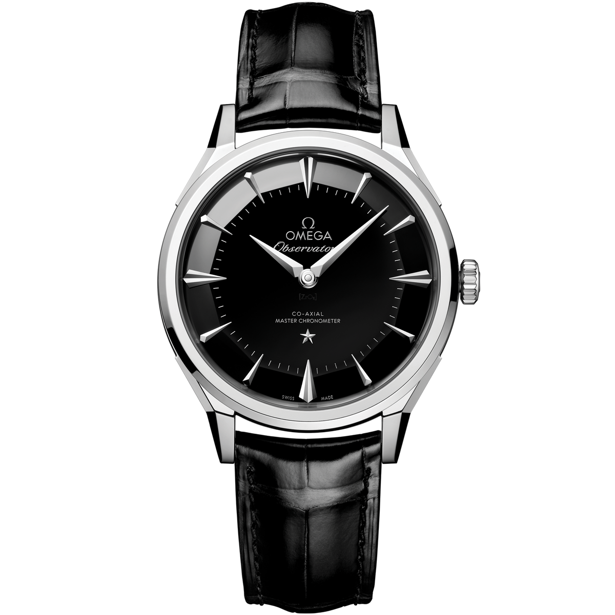 Constellation Observatory 39.4 mm, O-MEGASTEEL on alligator - 14013392101001 - View 1