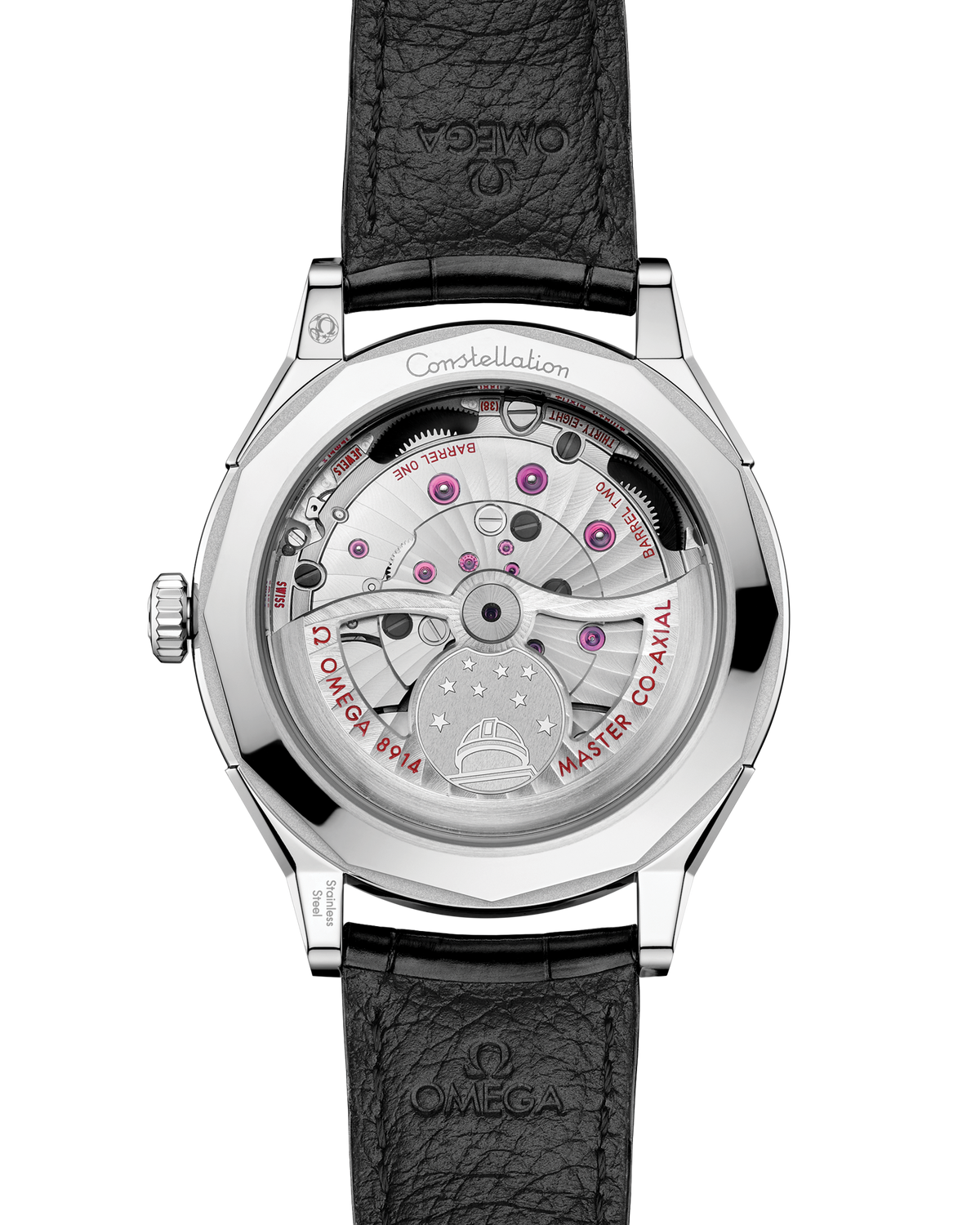 Constellation Observatory 39.4 mm, O-MEGASTEEL on alligator - 14013392101001 - View 2