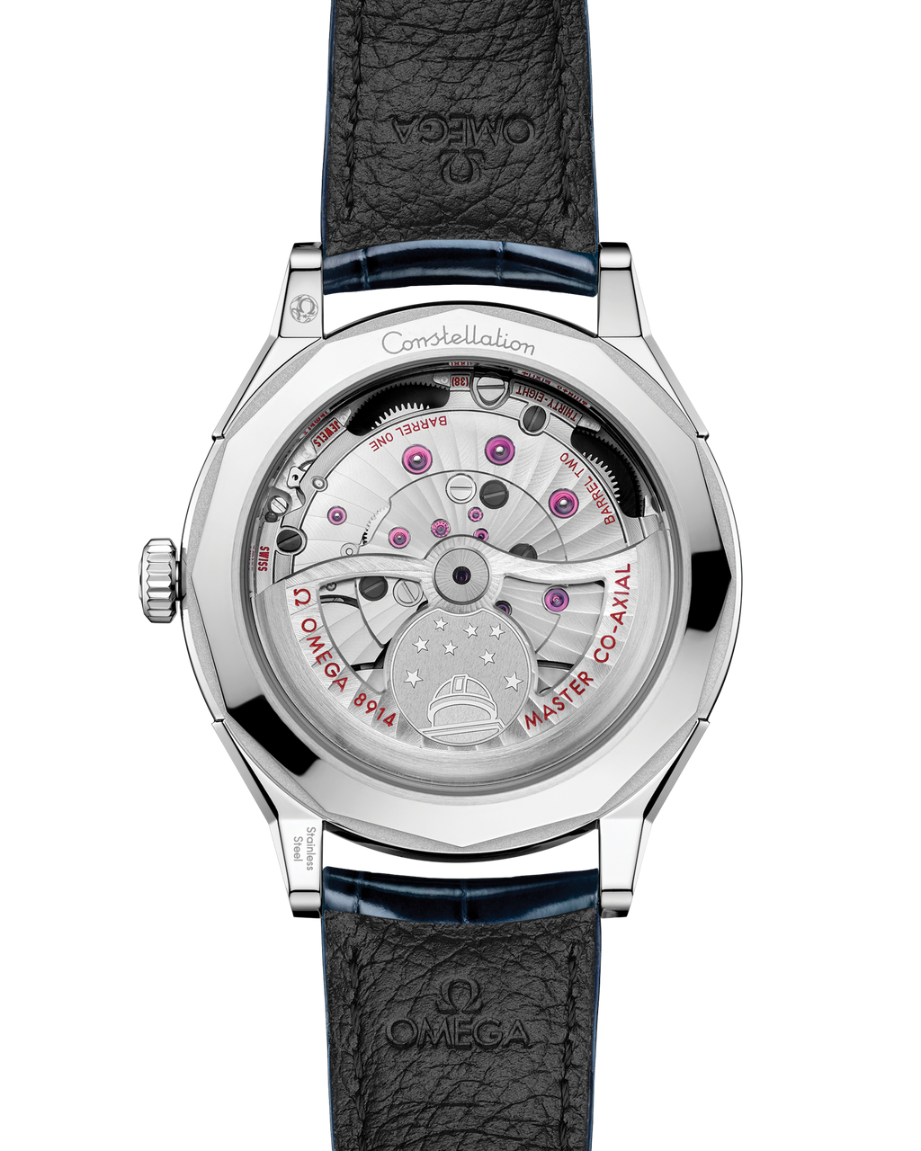 Constellation Observatory 39.4 mm, O-MEGASTEEL on alligator - 14013392103001 - View 2