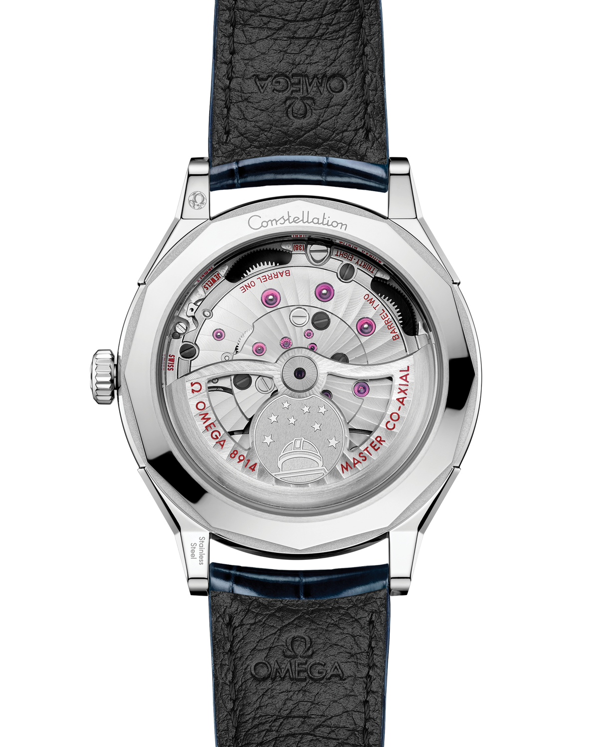 Constellation Observatory 39.4 mm, O-MEGASTEEL on alligator - 14013392103001 - View 2
