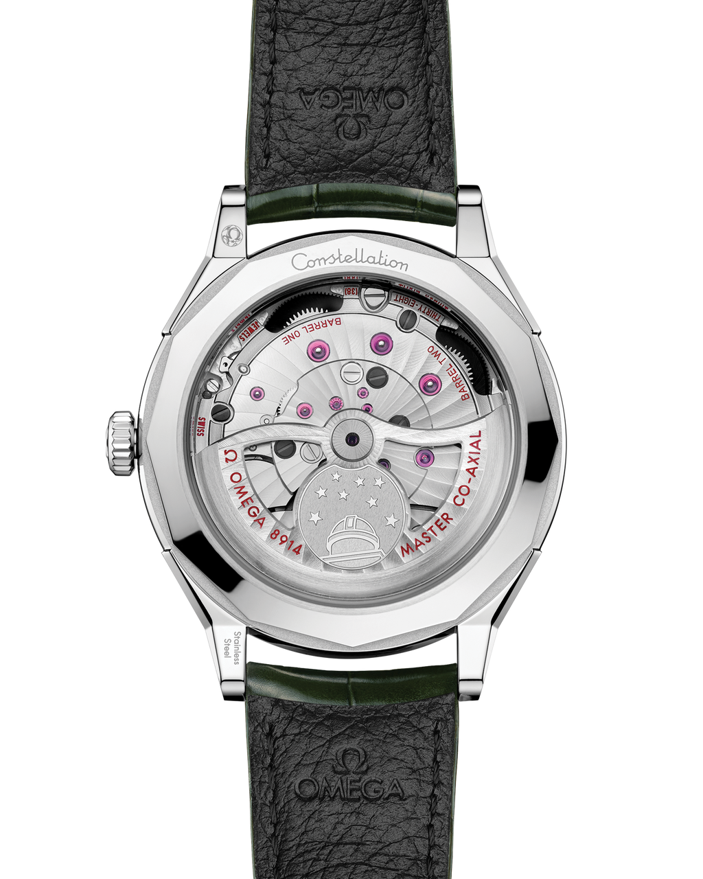 Constellation Observatory 39.4 mm, O-MEGASTEEL on alligator - 14013392110001 - View 2