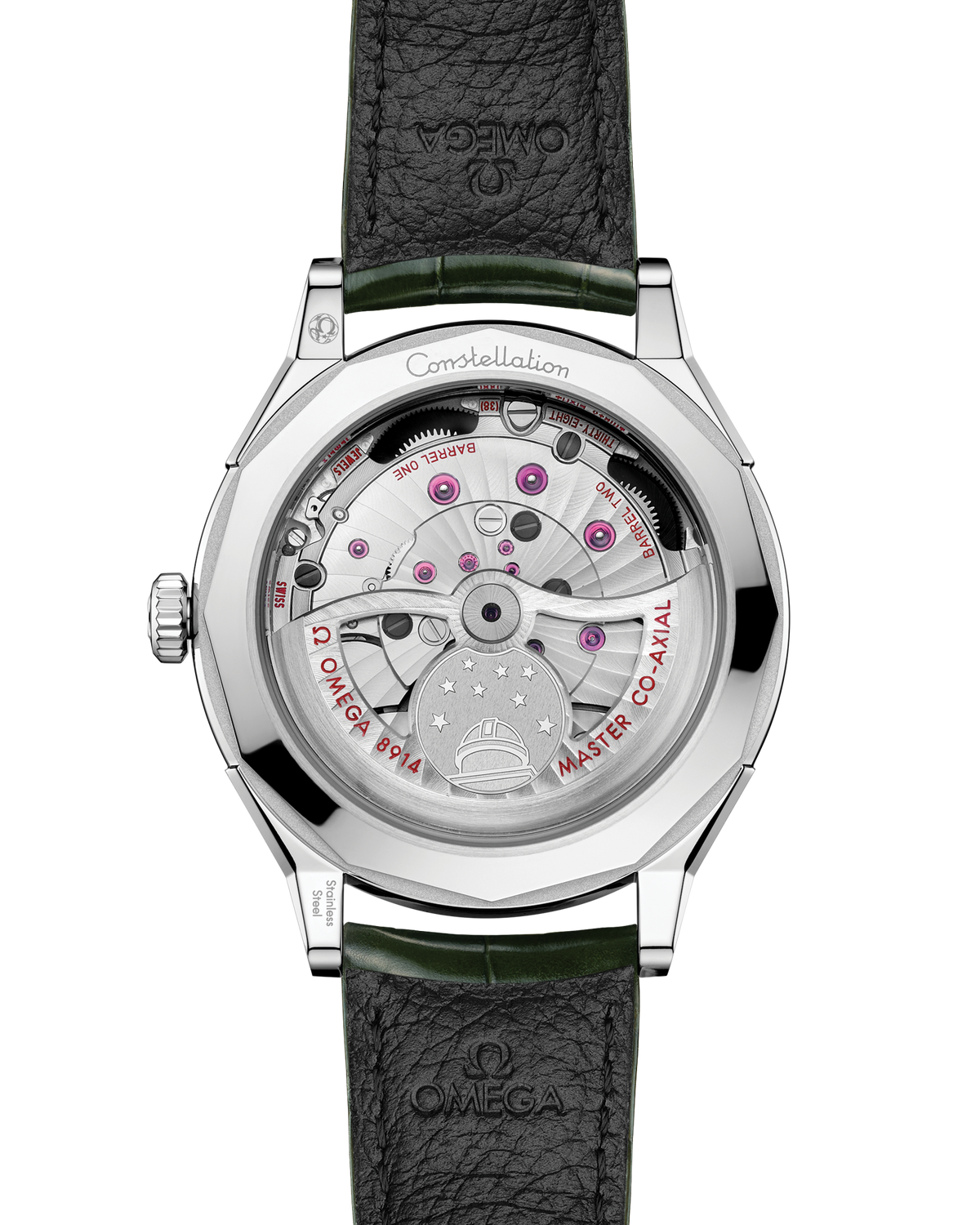 Constellation Observatory 39.4 mm, O-MEGASTEEL on alligator - 14013392110001 - View 2