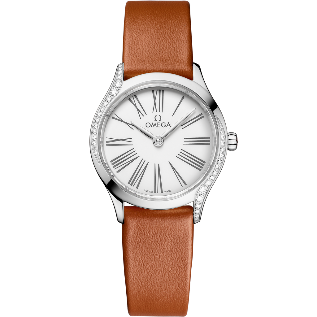 De Ville Mini Trésor 26 mm, steel on leather strap - 42817266004004 - View 1