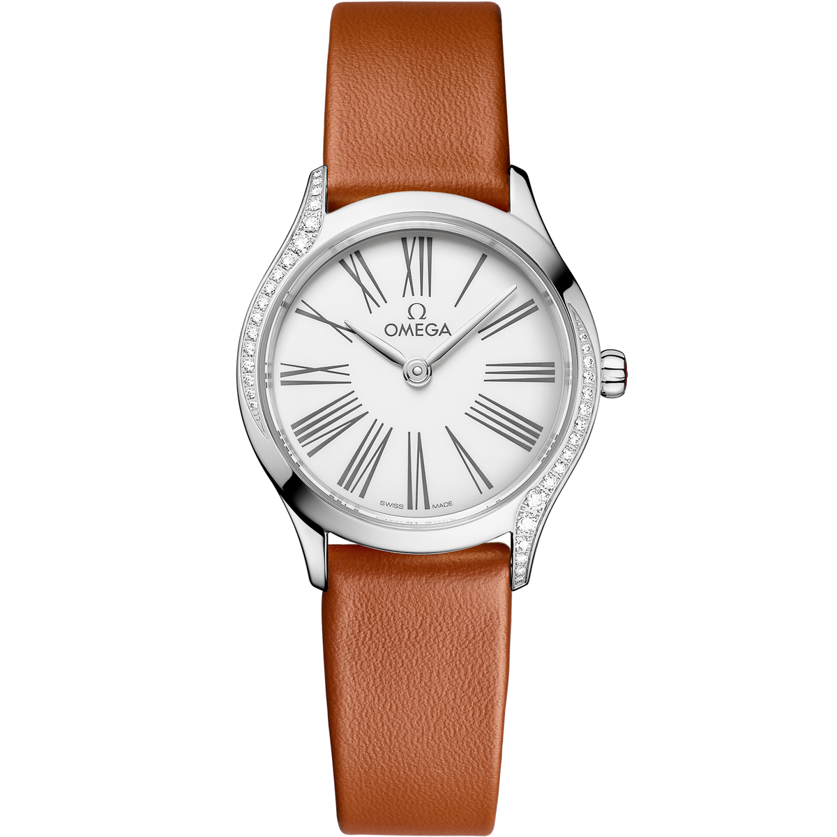 De Ville Mini Trésor 26 mm, steel on leather strap - 42817266004004 - View 1