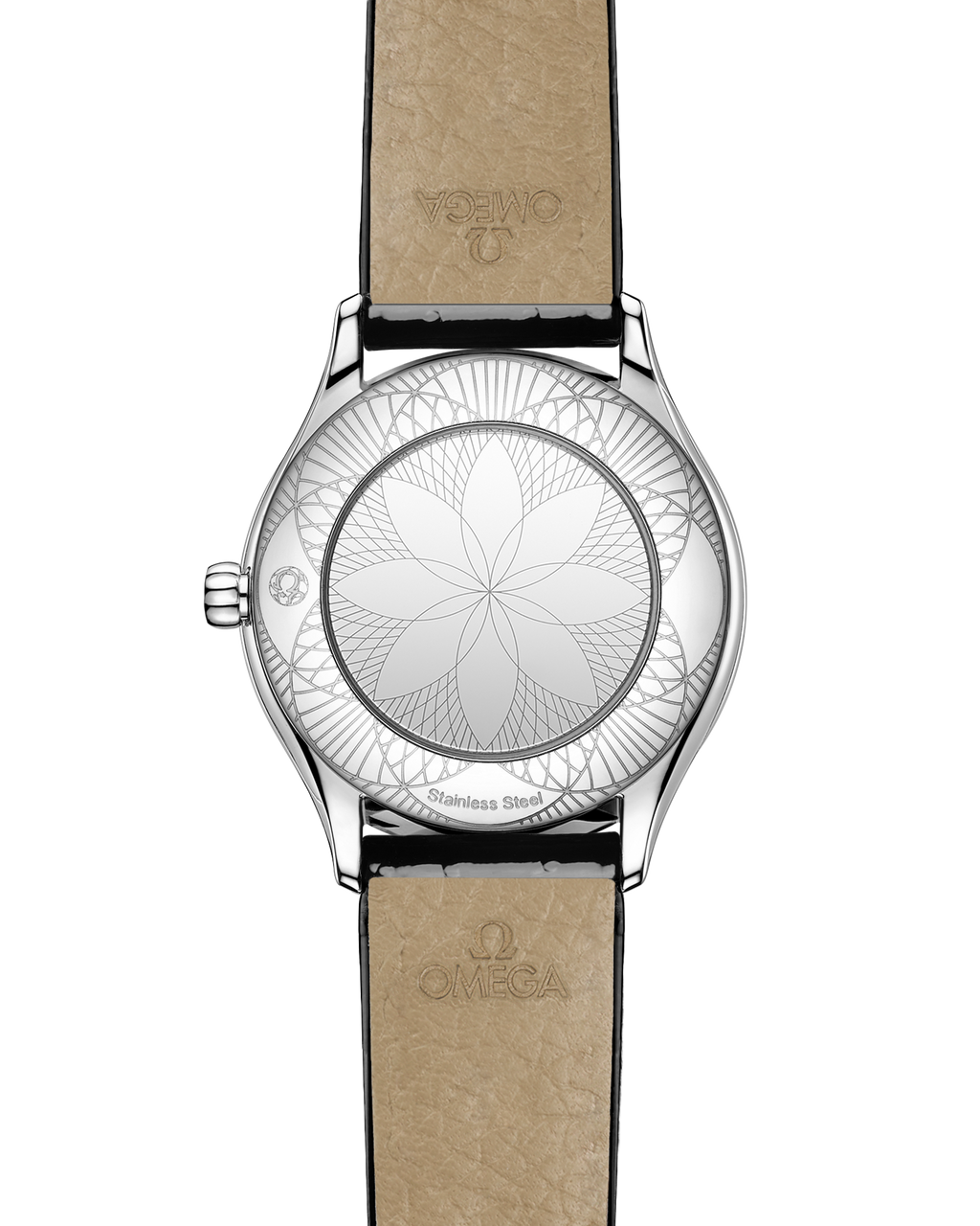 De Ville Mini Trésor 26 mm, steel on leather strap - 42817266004007 - View 2