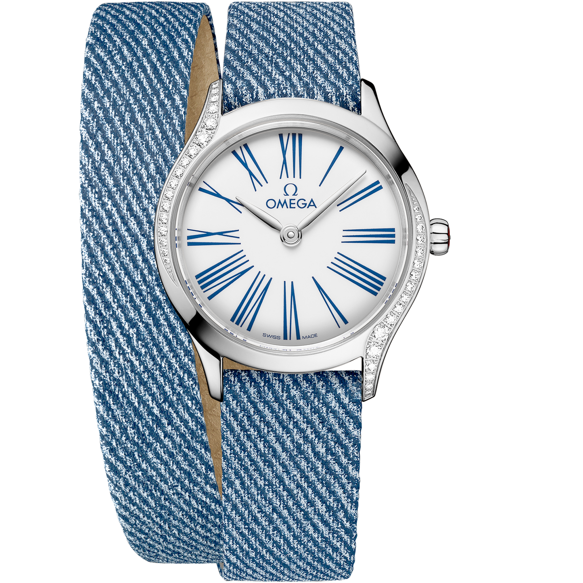 De Ville Mini Trésor 26 mm, steel on leather strap - 42817266004009 - View 1