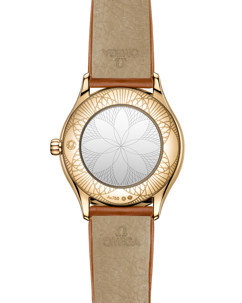 De Ville Mini Trésor 26 mm, Moonshine™ gold on leather strap - 42857266004005 - View 2