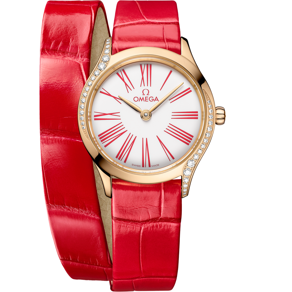 De Ville Mini Trésor 26 mm, Moonshine™ gold on alligator - 42858266004003 - View 1