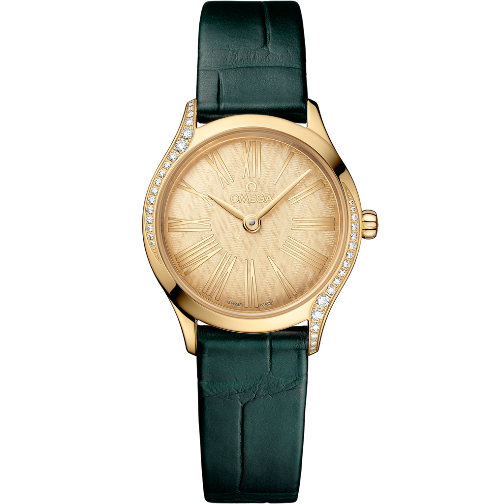 De Ville Mini Trésor 26 mm, Moonshine™ gold on alligator - 42858266099001 - View 1