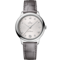 De Ville Prestige 34 mm, steel on leather strap - 43413342052001 - View 1