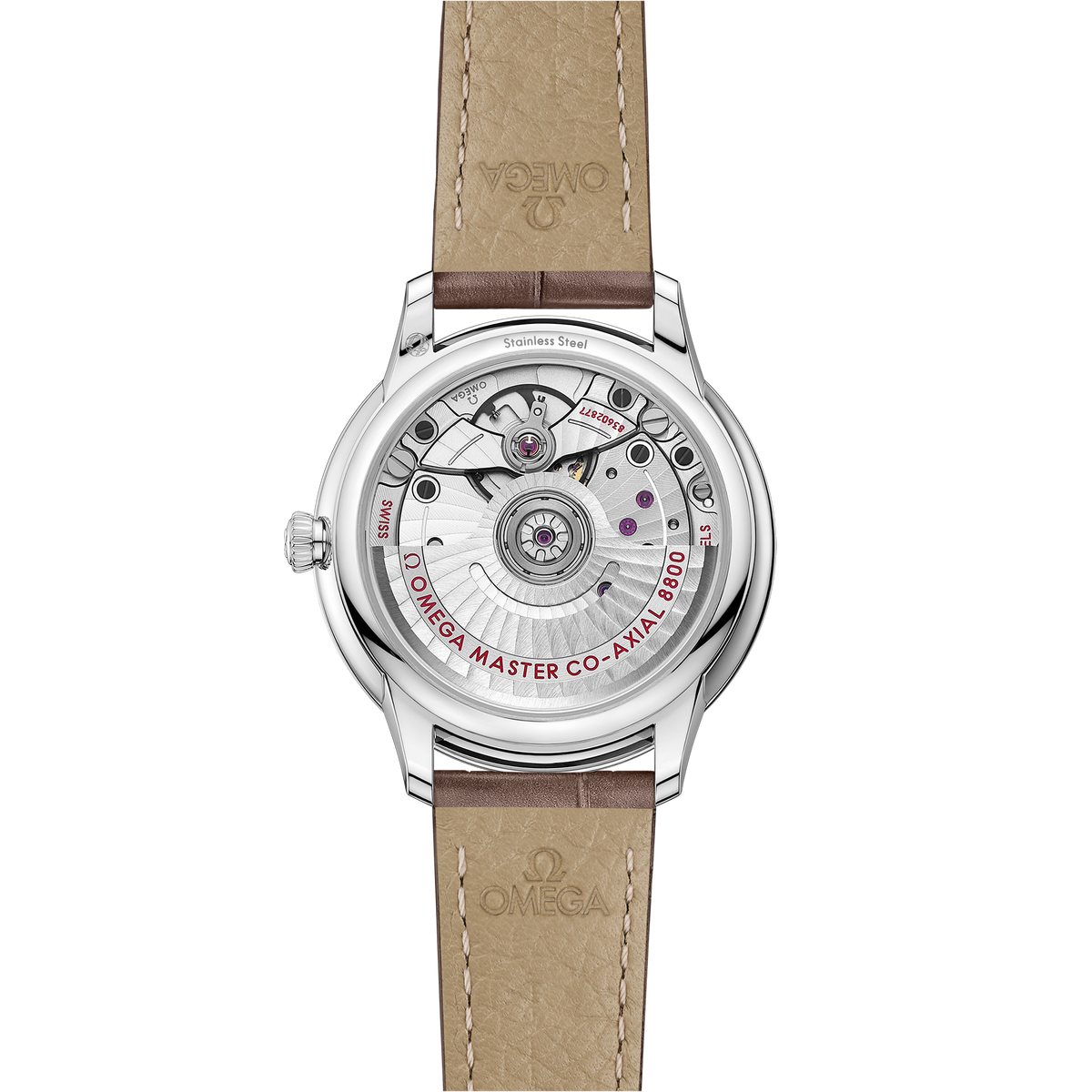 De Ville Prestige 34 mm, steel on leather strap - 43413342055001 - View 2