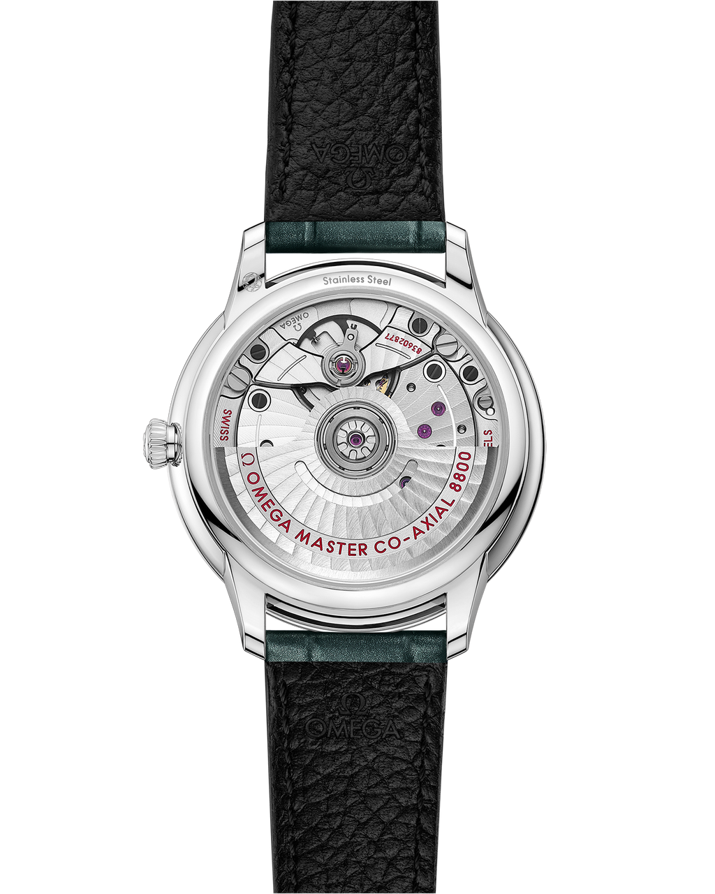 De Ville Prestige 34 mm, steel on leather strap - 43413342060001 - View 2