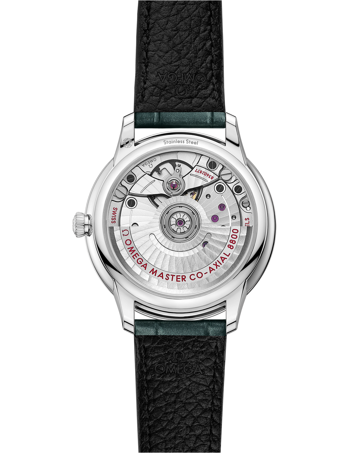 De Ville Prestige 34 mm, steel on leather strap - 43413342060001 - View 2