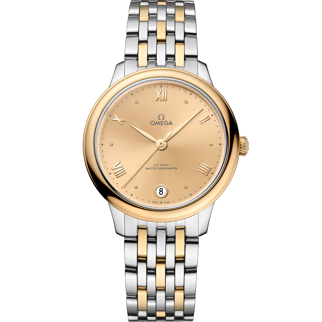De Ville Prestige 34 mm, steel - yellow gold on steel - yellow gold - 43420342008001 - View 1