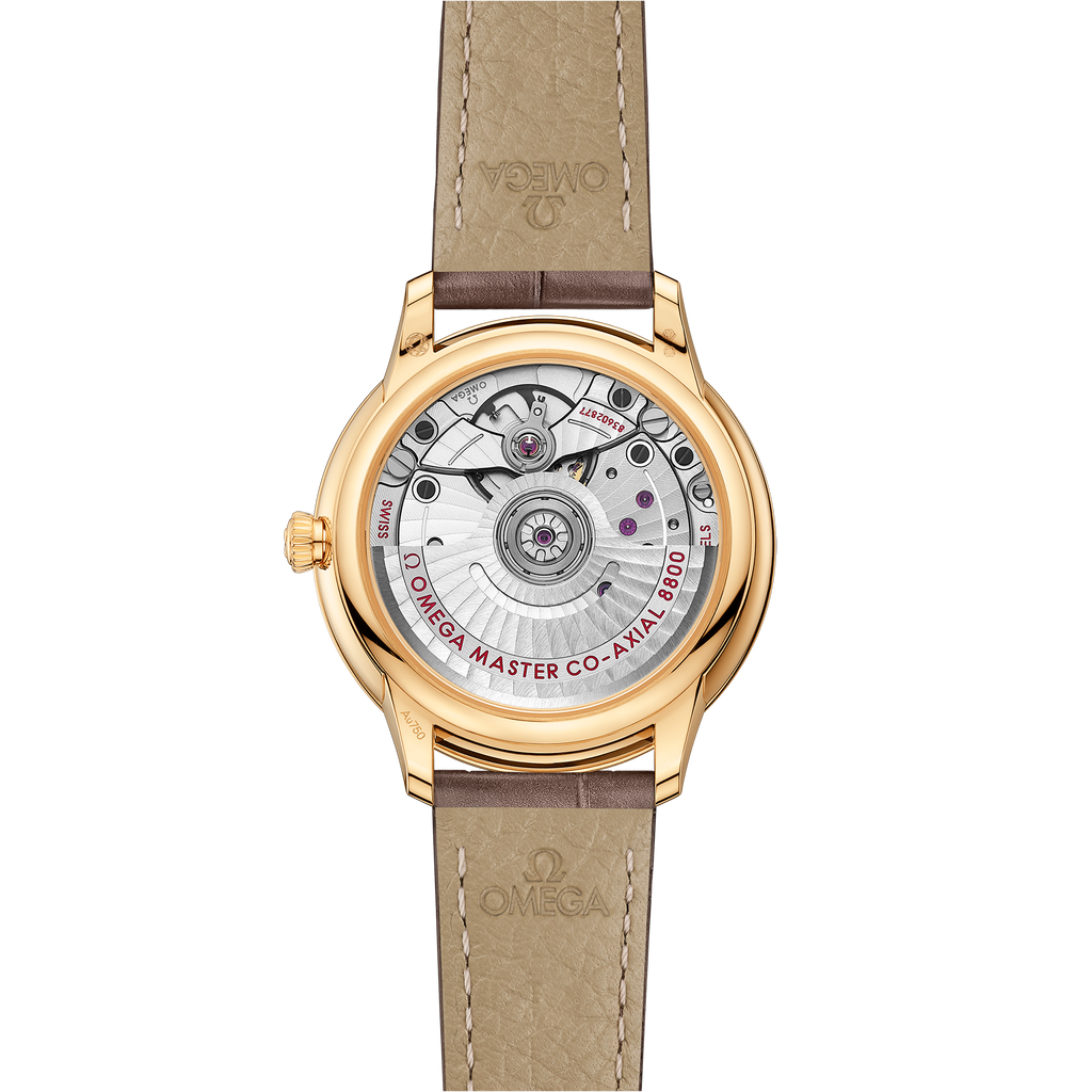 De Ville Prestige 34 mm, yellow gold on leather strap - 43453342055002 - View 2