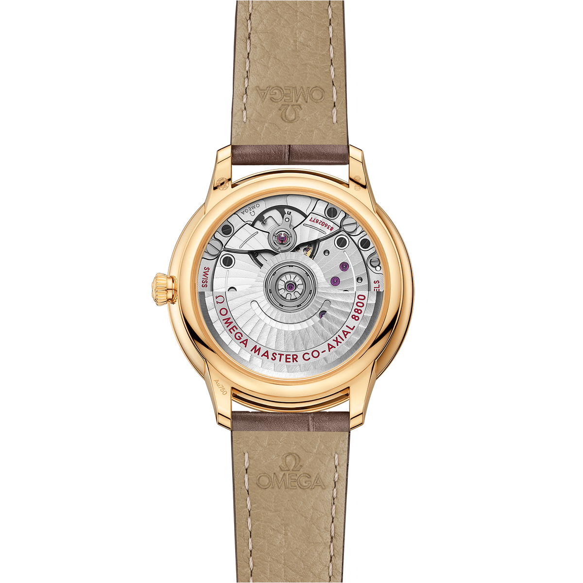 De Ville Prestige 34 mm, yellow gold on leather strap - 43453342055002 - View 2