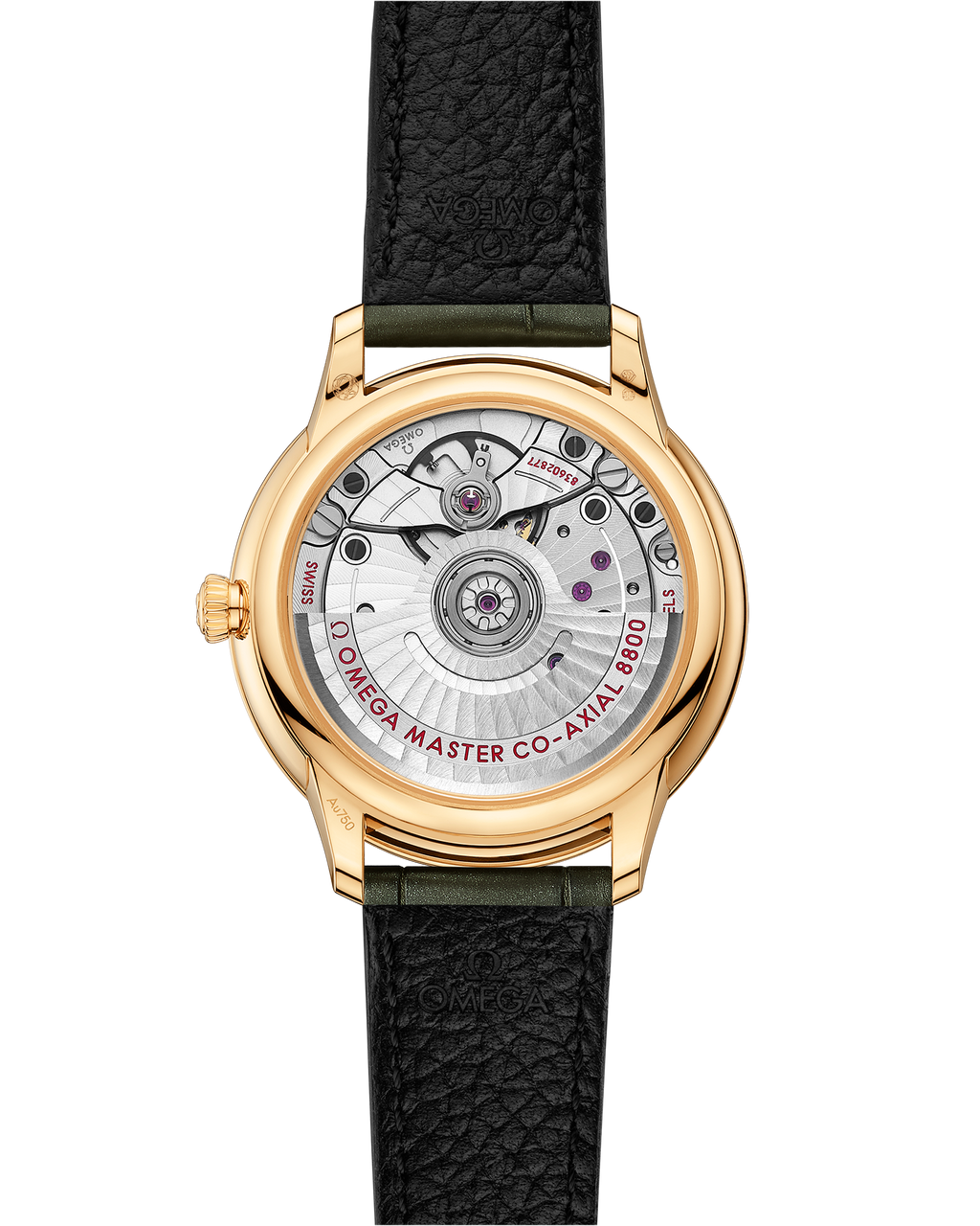 De Ville Prestige 34 mm, yellow gold on leather strap - 43458342055002 - View 2