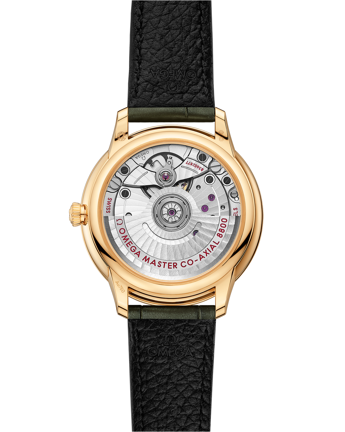 De Ville Prestige 34 mm, yellow gold on leather strap - 43458342055002 - View 2