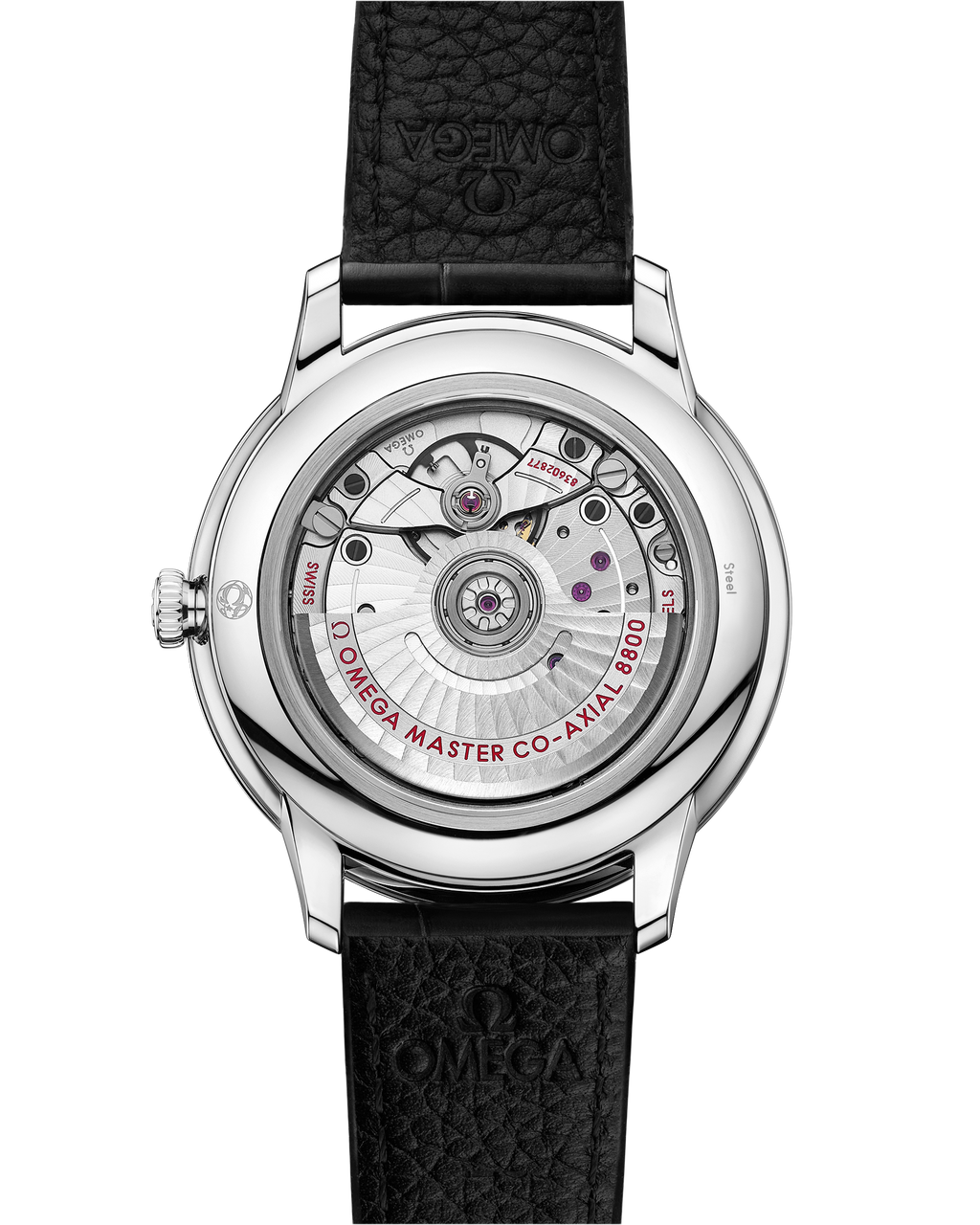 De Ville Prestige 40 mm, steel on leather strap - 43413402001001 - View 2