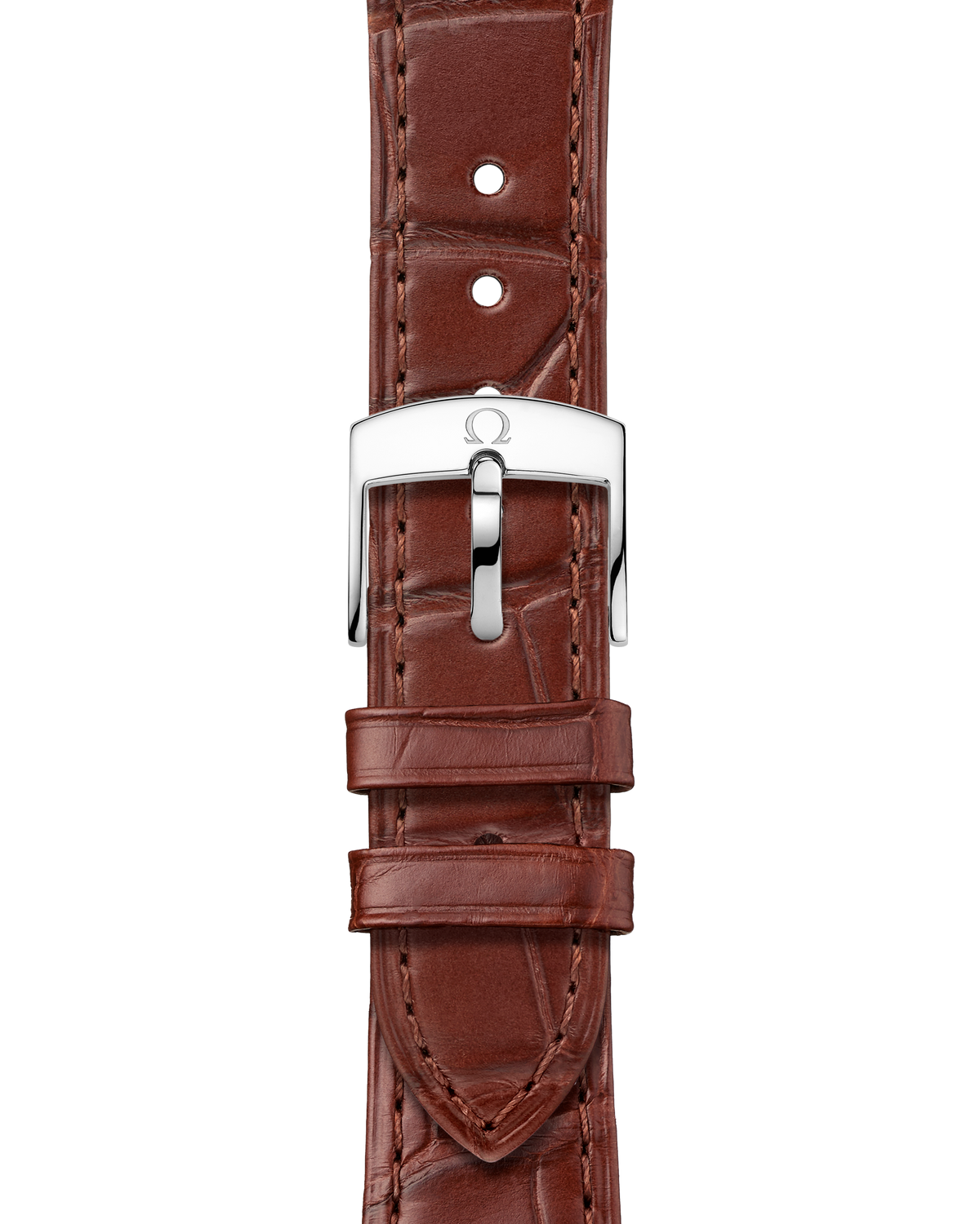 De Ville Prestige 40 mm, steel - yellow gold on leather strap - 43423402052001 - View 3