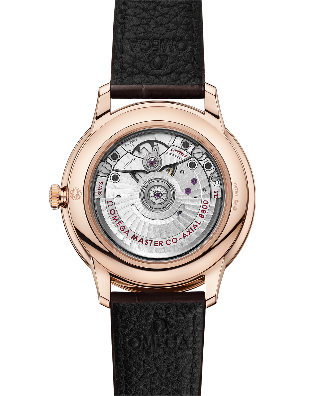 De Ville Prestige 40 mm, Sedna™ gold on leather strap - 43453402002001 - View 2