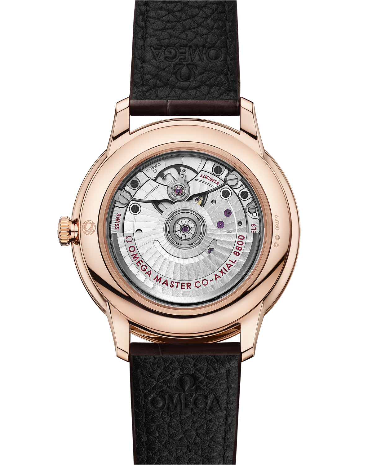 De Ville Prestige 40 mm, Sedna™ gold on leather strap - 43453402002001 - View 2