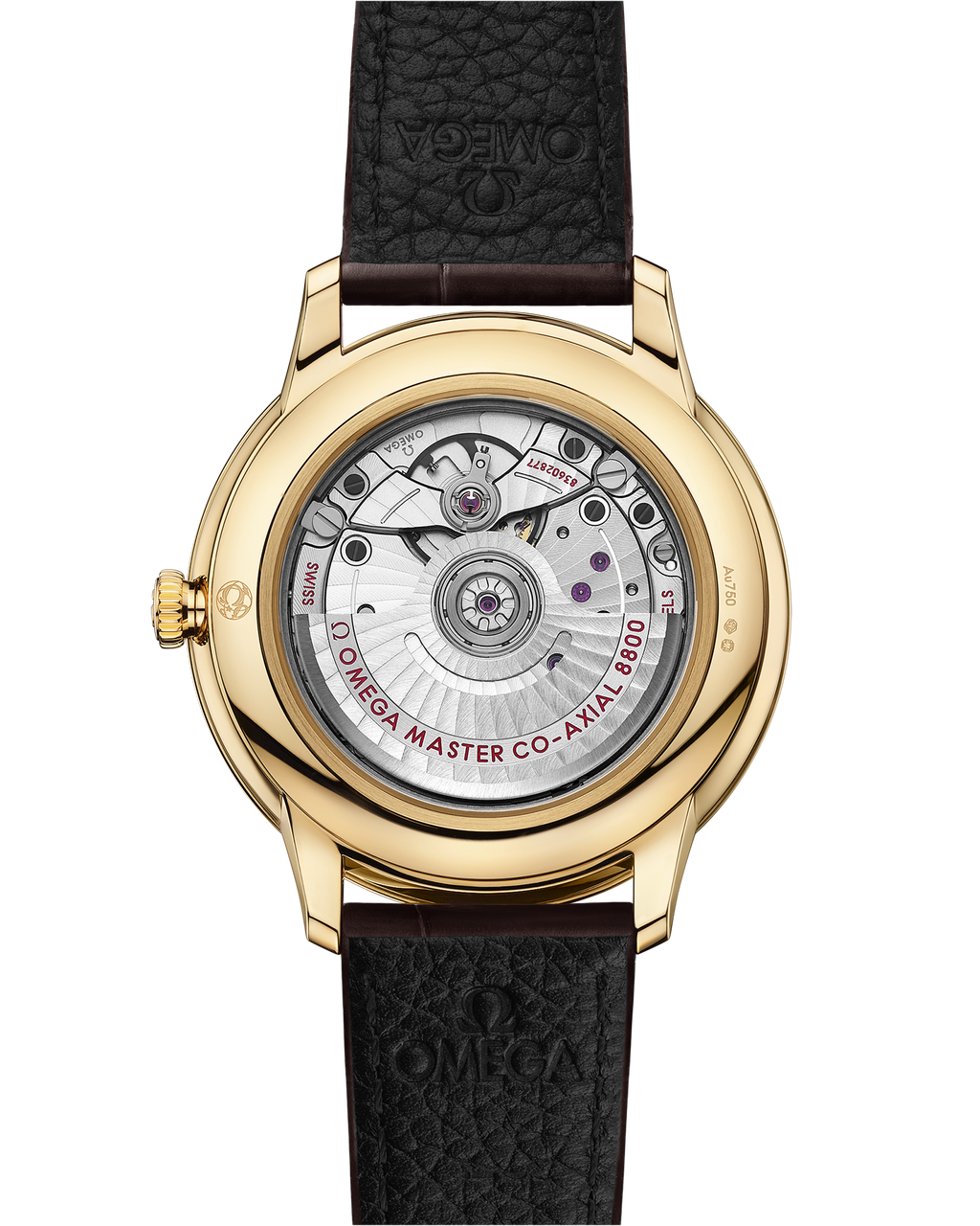 De Ville Prestige 40 mm, yellow gold on leather strap - 43453402002002 - View 2