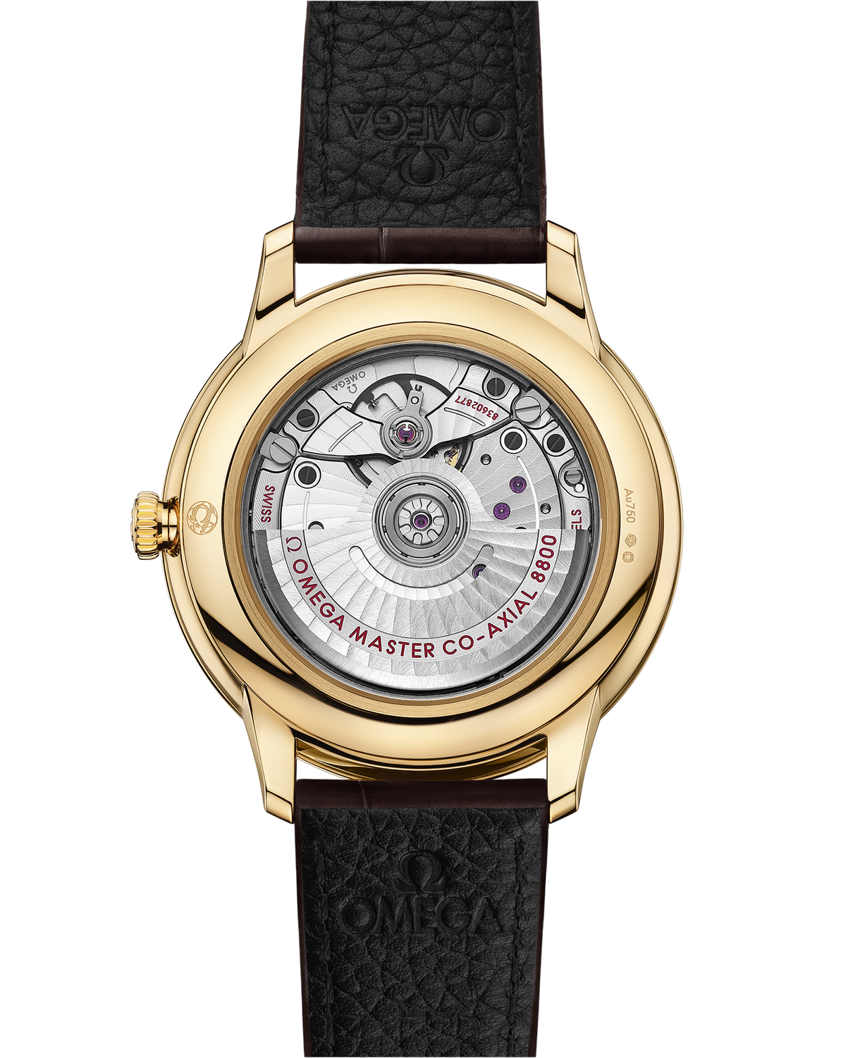 De Ville Prestige 40 mm, yellow gold on leather strap - 43453402002002 - View 2