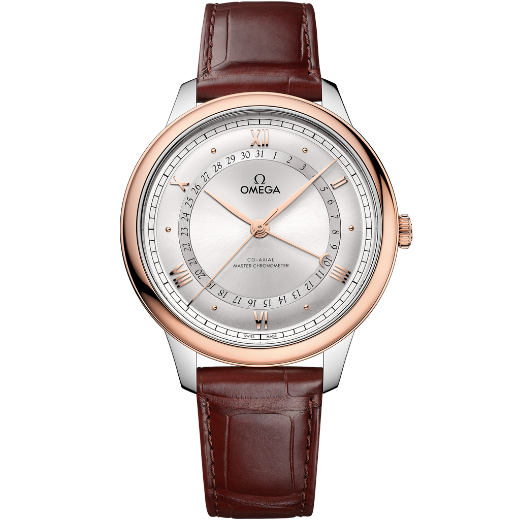 De Ville Prestige 42 mm, steel - Sedna™ gold on alligator - 43423422202001 - View 1