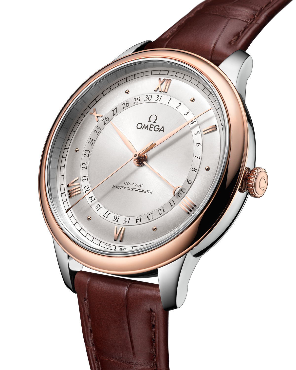 De Ville Prestige 42 mm, steel - Sedna™ gold on alligator - 43423422202001 - View 3
