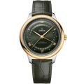 De Ville Prestige 42 mm, steel - yellow gold on alligator - 43423422210001 - View 1