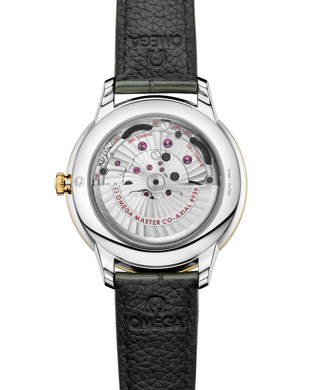 De Ville Prestige 42 mm, steel - yellow gold on alligator - 43423422210001 - View 2