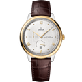 De Ville Prestige 41 mm, steel - yellow gold on leather strap - 43423412102001 - View 1