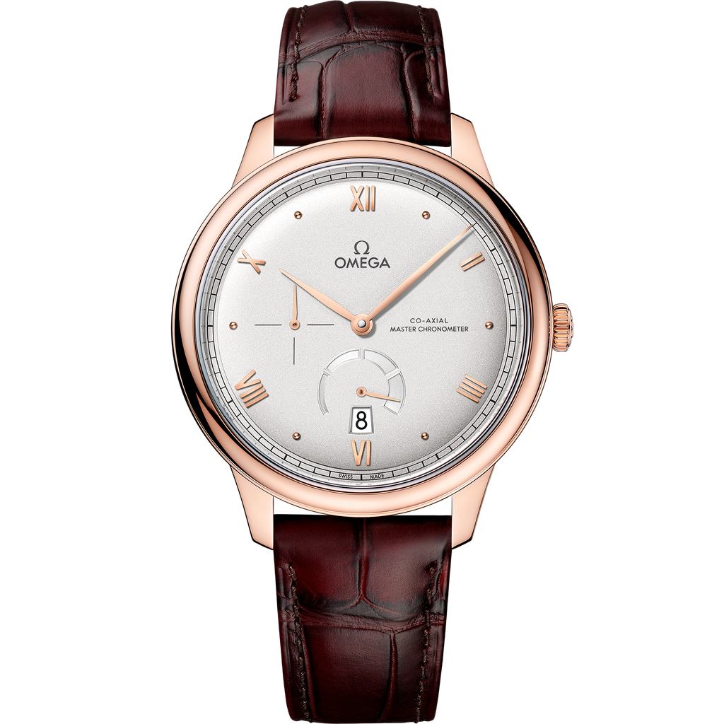 De Ville Prestige 41 mm, Sedna™ gold on leather strap - 43453412102001 - View 1